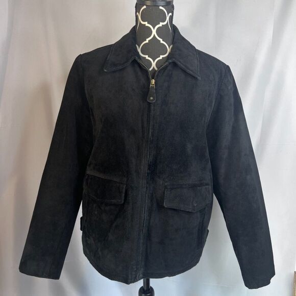 JLC Adventures On The Wing American Classics Black Leather Moto Jacket Medium - Picture 4 of 14